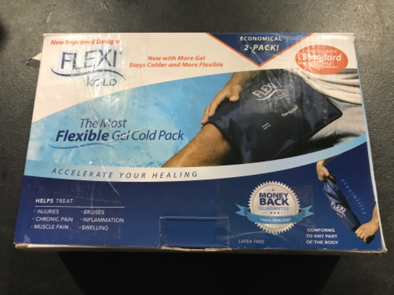 Photo 3 of 2 FlexiKold Gel Ice Packs (Standard Large: 10.5" x 14.5") - Reusable Cold Pack for Injuries, for Back Pain Relief, Migraine Relief Pad, After Surgery, Postpartum, Headache, Shoulder - 6300-COLD 2PK Large (Pack of 2)