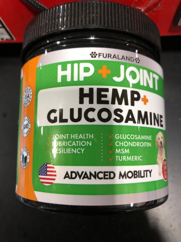 Photo 2 of 03/2024
FURALAND Hip and Joint Supplement for Dogs - Glucosamine for Dogs, Chondroitin, Hemp Oil, MSM - Made in USA - 170 Chews