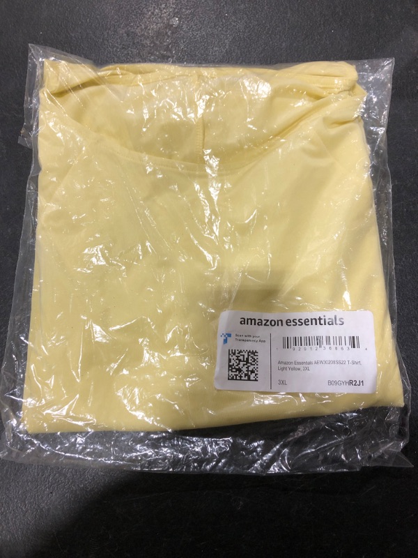 Photo 1 of Amazon Essentials T Shirt Light Yellow 3XL