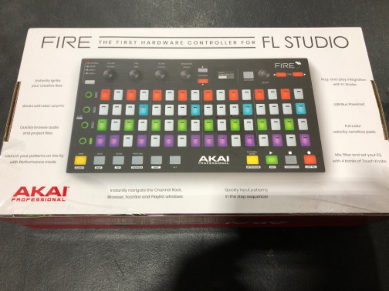 Photo 4 of AKAI Professional Fire (Controller Only) – USB MIDI Controller for FL Studio with 64 pad RGB Clip / Drum Pad Matrix