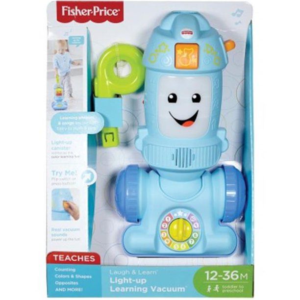 Photo 1 of Fisher-Price Light-Up Learning Vacuum&#44; Blue