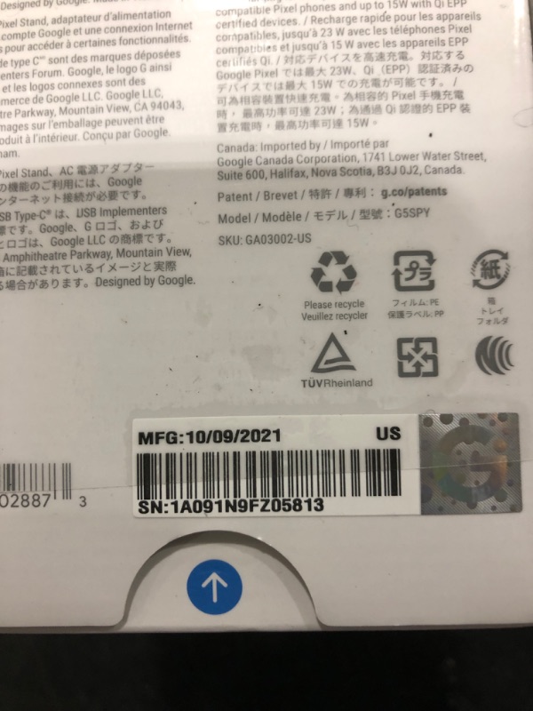 Photo 1 of Google Pixel Stand (2nd Gen) - Wireless Charger - Fast Charging Pixel Phone Charger - Compatible with Pixel Phones and Qi Certified Devices