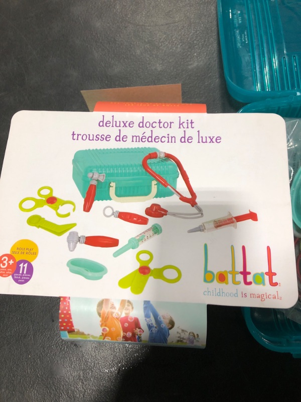 Photo 3 of Battat Deluxe Doctor Kit for Kids, Toy Doctor Kit with Carry Case and Stethoscope for Pretend Play, Toddler Toys for 3+ Years Old (11 Pcs)