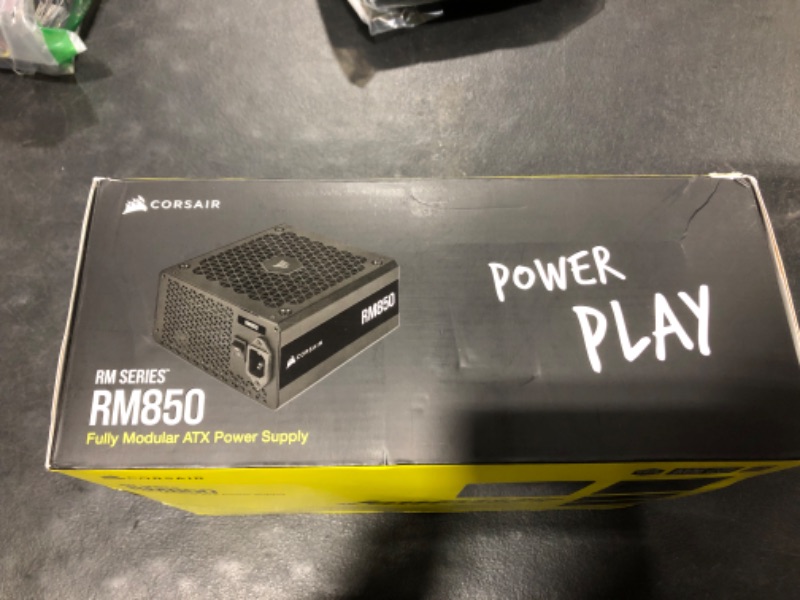 Photo 2 of CORSAIR RM Series (2021), RM850, 850 Watt, 80 Plus Gold Certified, Fully Modular Power Supply RM 850 Watt Black