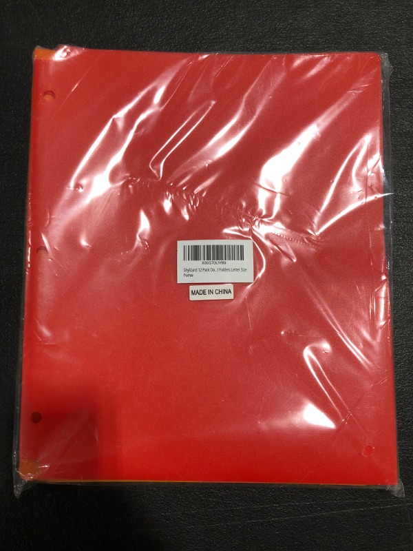 Photo 1 of PLASTIC FILE FOLDERS. MULT-COLORED. 12 PACK. 