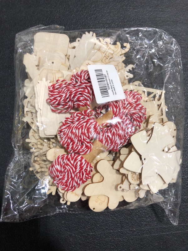 Photo 1 of 90 PIECE WOODEN CHRISTMAS ORNAMENT KIT. 