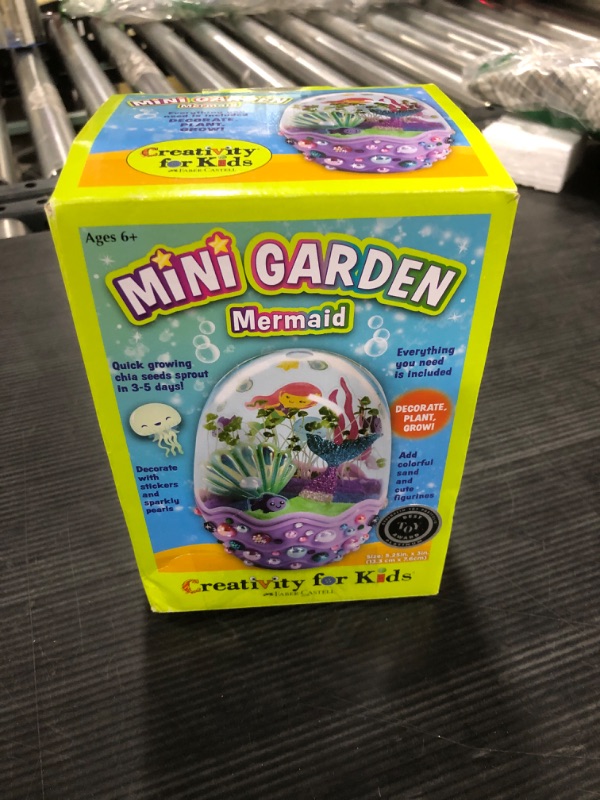 Photo 2 of Creativity for Kids Mini Garden: Mermaid Terrarium - Mermaid Gifts for Girls and Boys, Arts and Crafts for Kids 6+ Mermaid Garden Mermaid Terrarium