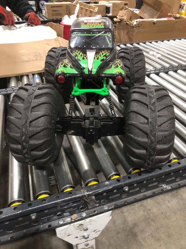 Photo 3 of Monster Jam, Official Mega Grave Digger All-Terrain Remote Control Monster Truck with Lights, 1: 6 Scale, Kids Toys for Boys