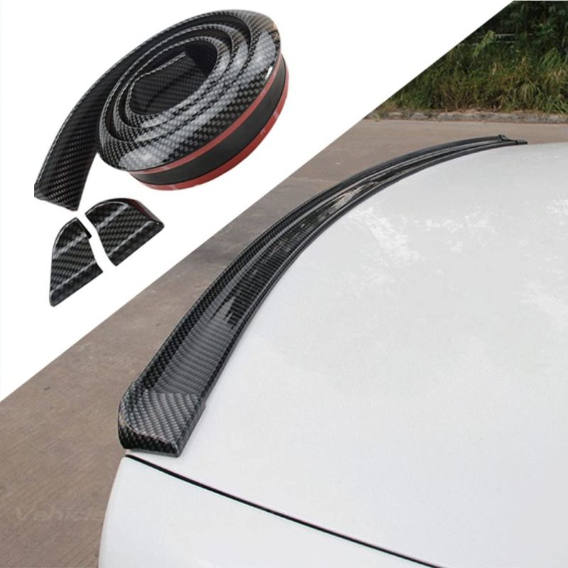 Photo 1 of  Universal Black Carbon Fiber Trunk Spoiler Lip