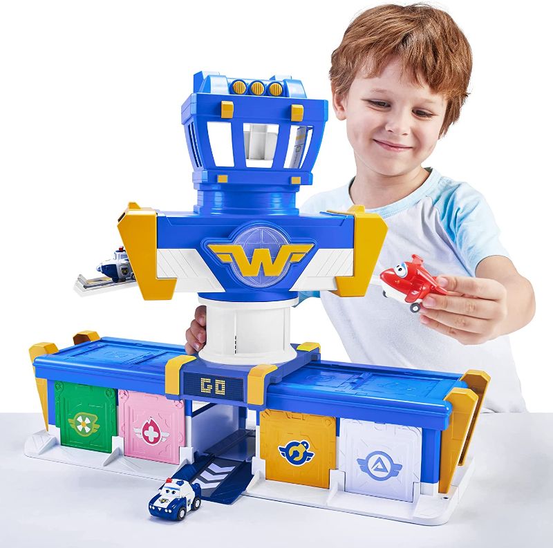 Photo 1 of Alpha Group Super Wings Airport Adventures Transform-A-Bots Playset , Blue , Standard 