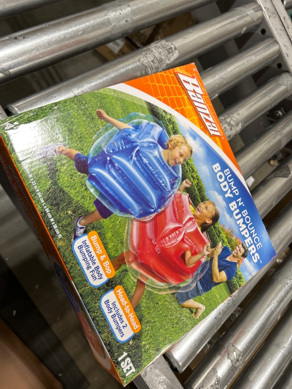 Photo 2 of BANZAI: Bump N' Bounce Body Bumpers, A Game of Bumping & Bopping, 2 Bumpers Included in Red & Blue, Fun & Safe Cushion Inflatable Surface, For Ages 4 and up