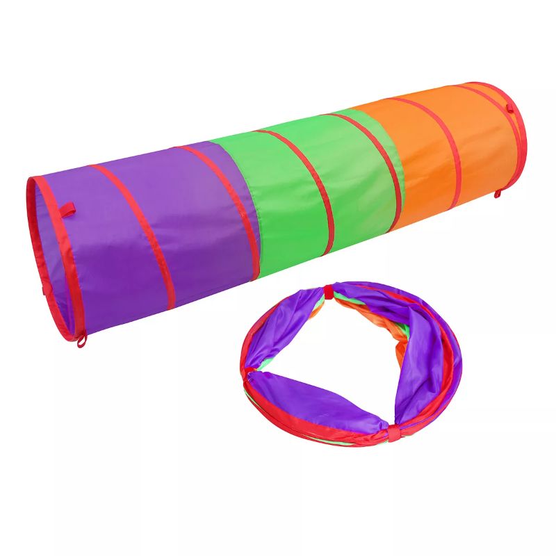 Photo 1 of 6 Foot Play Tunnel – Indoor Crawl Tube for Kids | Adventure Pop Up Toy Tent – Sunny Days Entertainment