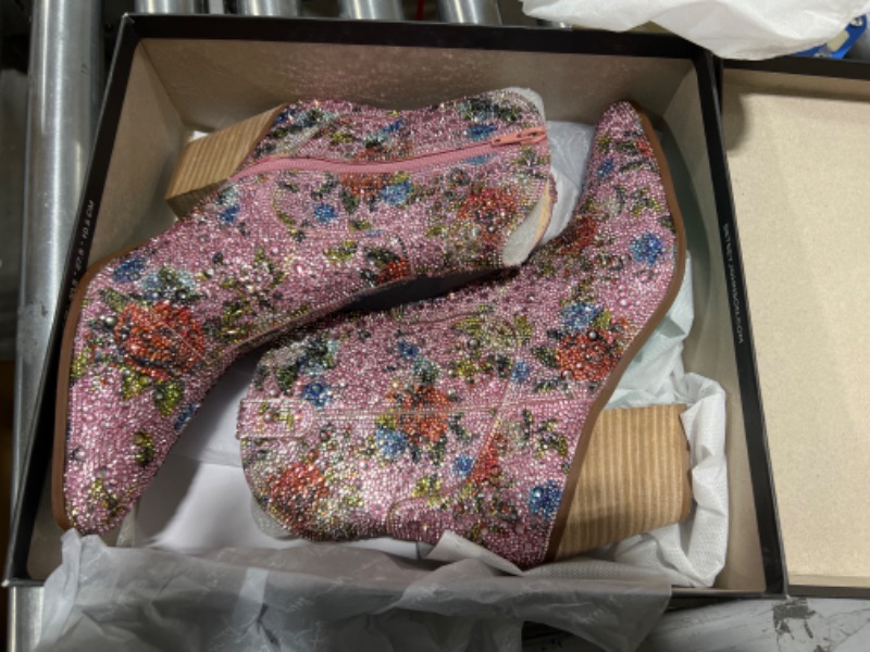 Photo 1 of Betsey Johnson Women's Diva Western Boot 8.5 Floral Multi