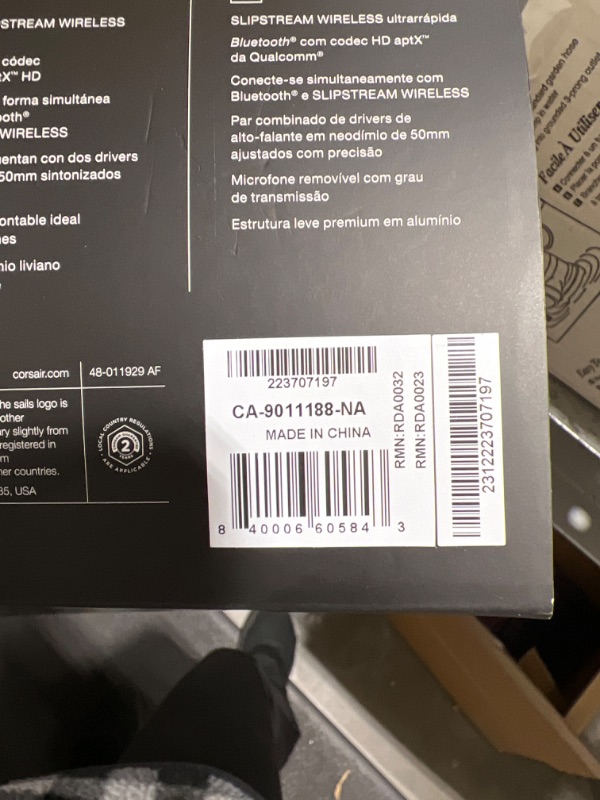 Photo 1 of CORSAIR VIRTUOSO RGB WIRELESS XT High-Fidelity Gaming Headset with Bluetooth and Spatial Audio - Works with Mac, PC, PS5, PS4, Xbox series X/S - Slate
