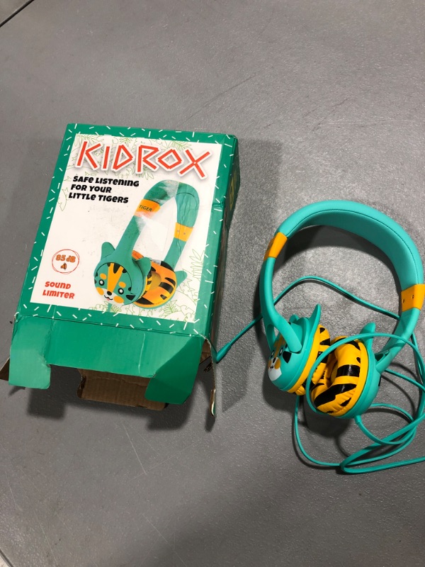 Photo 2 of Kidrox Toddler Headphones for 2 + Year Old - Baby Headphones for Plane, Infant Headphones for Girls, Headphones for Kids for School, Boys Headphones for Toddlers 1-3 Year Old, Childrens Headphones Turquoise