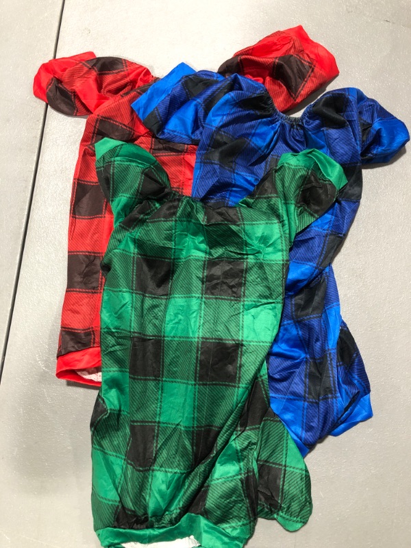 Photo 1 of 3 Pieces Christmas Dog Pajamas Red Buffalo Plaid Jumpsuit Puppy Onesies Pet Pajamas Buffalo Check Cute Apparel Pajamas for Small Medium Dog Cat Chihuahua Puppy Christmas Costume(L (fit 7.7-9.9lbs))