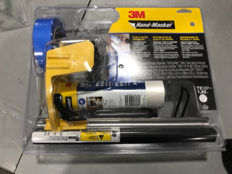 Photo 2 of 3M Hand-Masker Pre-Assembled Masking Film & Tape Kit, M3000 PAK