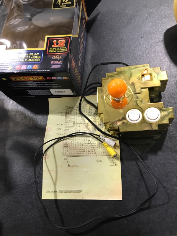 Photo 2 of Bandai - Pac-Man Connect and Play: Gold Edition Controller w/ 12 Classic Games
