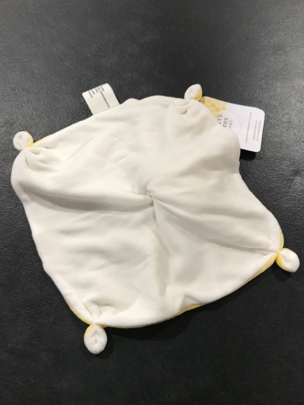 Photo 1 of Burt's Bees Baby - Lovey Plush, Hold Me Bee Soother Security Blanket, Organic Cotton (Sunshine Yellow) , 12x12x3 Inch (Pack of 1) Beige