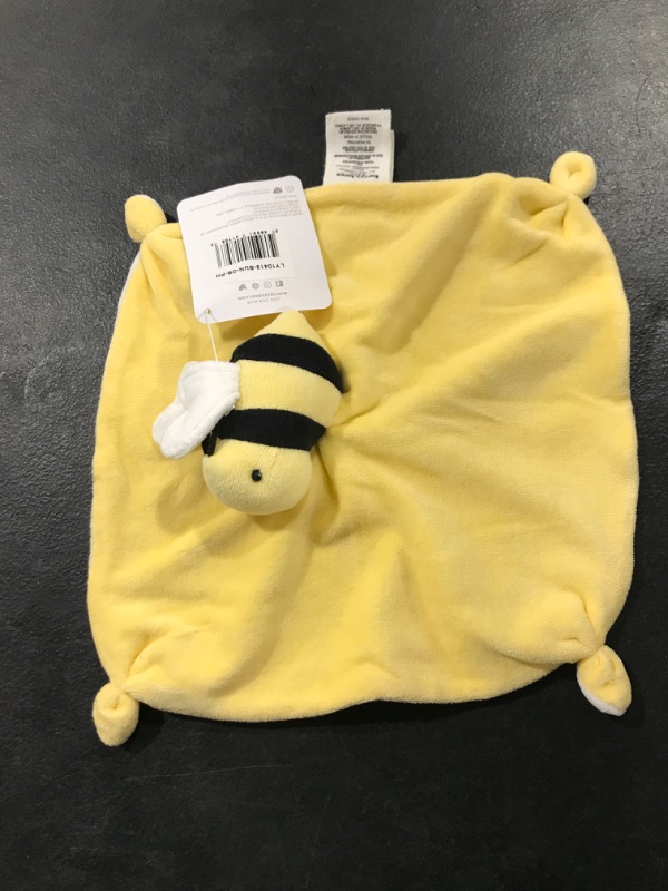 Photo 1 of Burt's Bees Baby - Lovey Plush, Hold Me Bee Soother Security Blanket, Organic Cotton (Sunshine Yellow) , 12x12x3 Inch (Pack of 1) Beige