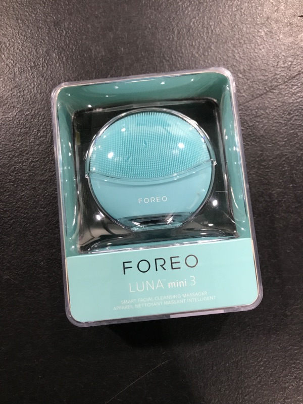 Photo 2 of FOREO LUNA mini 3 Ultra-hygienic Facial Cleansing Brush, All Skin Types, Face Massager for Clean & Healthy Face Care, Extra Absorption of Facial Skin Care Products, Waterproof
