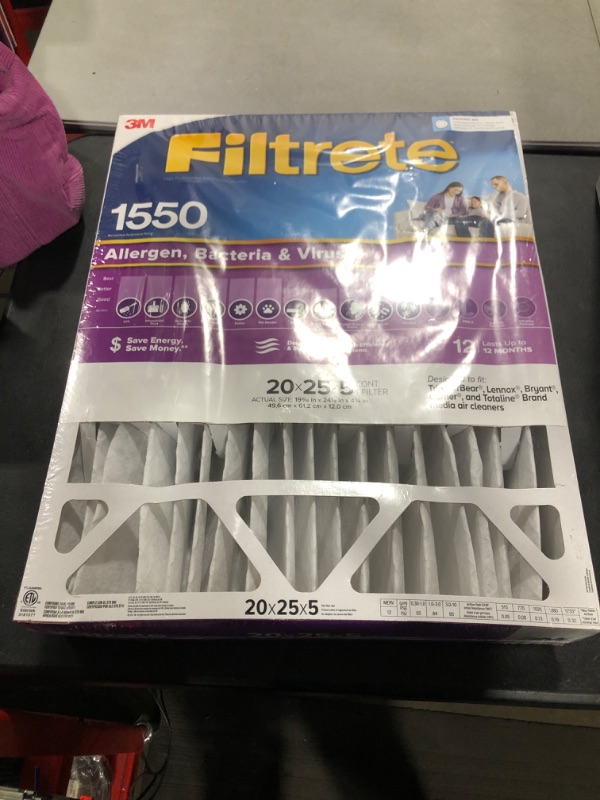 Photo 2 of 3M Filtrete Ultra Allergen Healthy Living Deep Pleat Furnace Filter