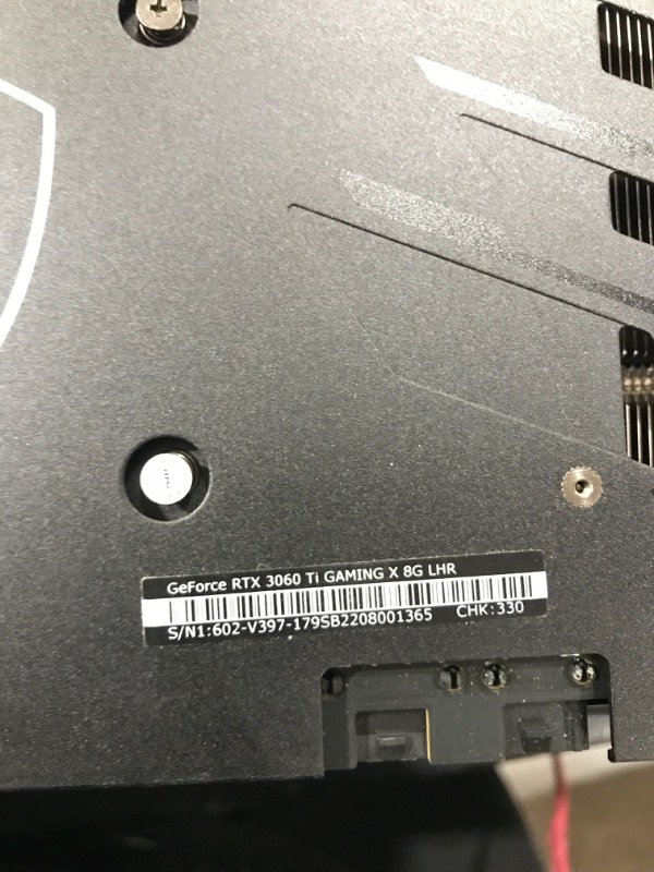 Photo 5 of MSI Gaming GeForce RTX 3060 Ti LHR 8GB GDRR6 256-Bit HDMI/DP Nvlink Torx Fan 4 RGB Ampere Architecture OC Graphics Card