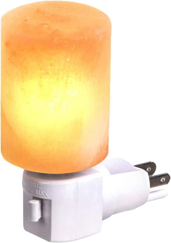 Photo 1 of Amazon Basics Natural Himalayan Salt Plug-in Night Light - Cylinder Shape
