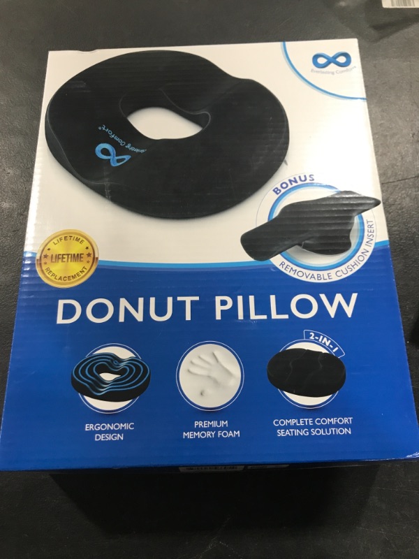 Photo 2 of Everlasting Comfort Donut Cushion - Donut Pillow for Tailbone Pain, Hemorrhoids, Postpartum, Sitting