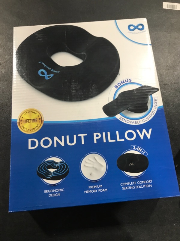 Photo 2 of Everlasting Comfort Donut Cushion - Donut Pillow for Tailbone Pain, Hemorrhoids, Postpartum, Sitting