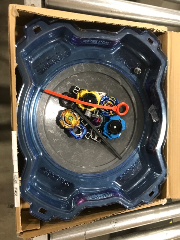 Photo 2 of BEYBLADE Burst Pro Series Evo Elite Champions Pro Set -- Complete Battle Game Set with Beystadium, 2 Battling Top Toys and 2 Launchers Frustration-Free Packaging