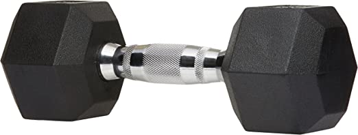 Photo 1 of Amazon Basics Rubber Encased Hex Dumbbell Hand Weight 45LBS
