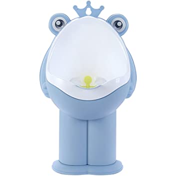 Photo 1 of Frog Pee Training, Cute Frog Potty Toilet Training Urinal, Bathroom Funny Baby Training Potties for Kids, Toddler Boy (Light Blue)