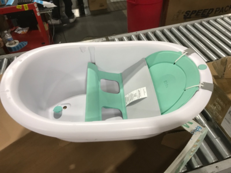 Photo 2 of 4-in-1 Grow-with-Me Bath Tub by Frida Baby Transforms Infant Bathtub to Toddler Bath Seat with Backrest for Assisted Sitting in Tub