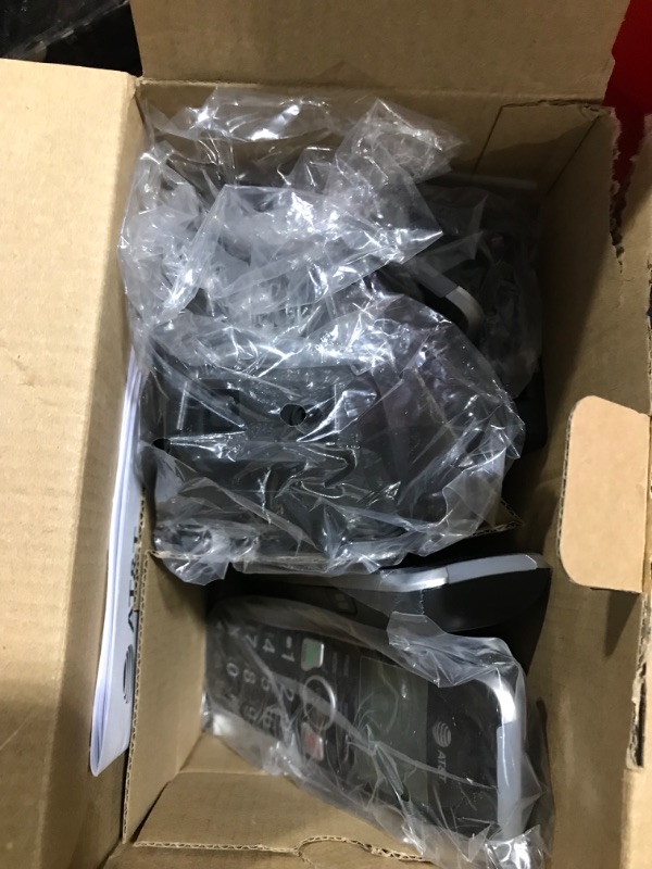 Photo 1 of AT&T BL102-4 DECT 6.0 4-Handset Cordless Phone for Home with Answering Machine, Call Blocking, Caller ID Announcer, Audio Assist, Intercom, and Unsurpassed Range, Silver/Black
