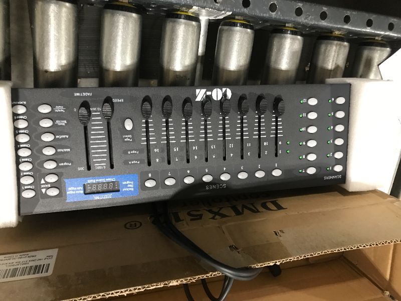 Photo 2 of CO-Z 192 DMX 512 Stage DJ Light Controller Lighting Mixer Board Console for Light Shows, Party Disco Pub Night Club DJs KTV Bars and Moving Heads