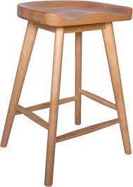 Photo 1 of Amazon Brand - Rivet Counter-Height Birch Kitchen Bar Stool, 24"H, Natural Finish
