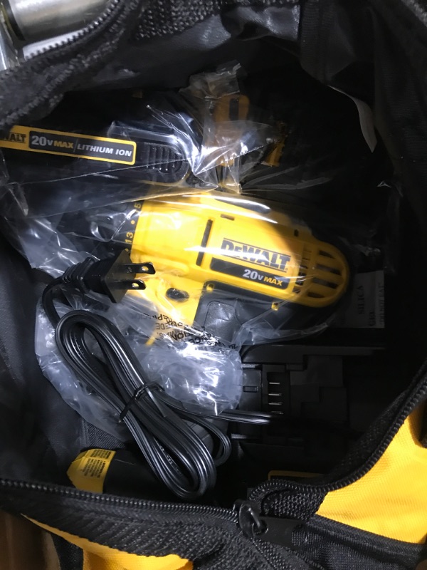 Photo 2 of 20-Volt MAX Cordless 1/2 in. Drill/Driver, (2) 20-Volt 1.3Ah Batteries, Charger & Bag