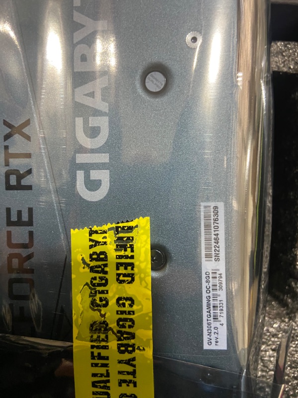 Photo 3 of Gigabyte GeForce RTX 3060 Ti Gaming OC 8G (REV2.0) Graphics Card, 3X WINDFORCE Fans, LHR, 8GB 256-bit GDDR6, GV-N306TGAMING OC-8GD REV2.0 Video Card