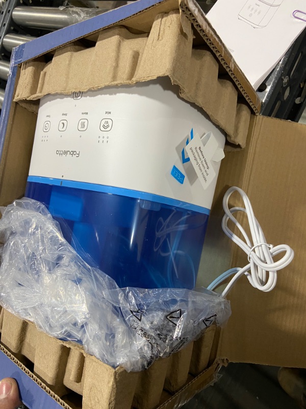 Photo 1 of Humidifiers for Bedroom Fabuletta 4.5L Cool&Warm Mist Humidifiers for Large Room Top Fill Rapid Humidification with 2in1 Essential Oils Design 360 Nozzle for Baby Nursery&Plants,13.39x8.27x7.09in
