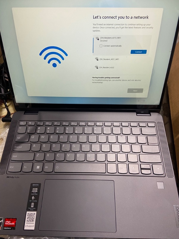 Photo 2 of Lenovo Flex 5 Laptop, 14.0" FHD Touch Display, AMD Ryzen 5 5500U, 16GB RAM, 512GB Storage, AMD Radeon Graphics, Windows 11 Home, Storm Grey