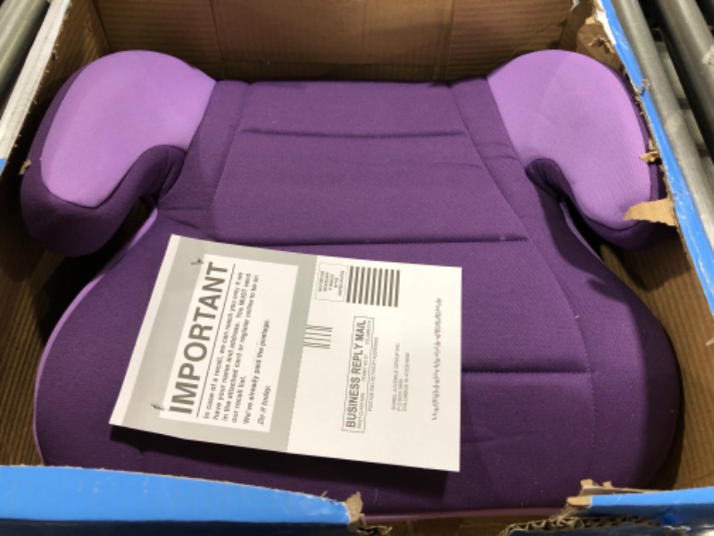 Photo 1 of Cosco Topside Child Safe Belt Positioned Backless Booster Car Seat, Purple Grape