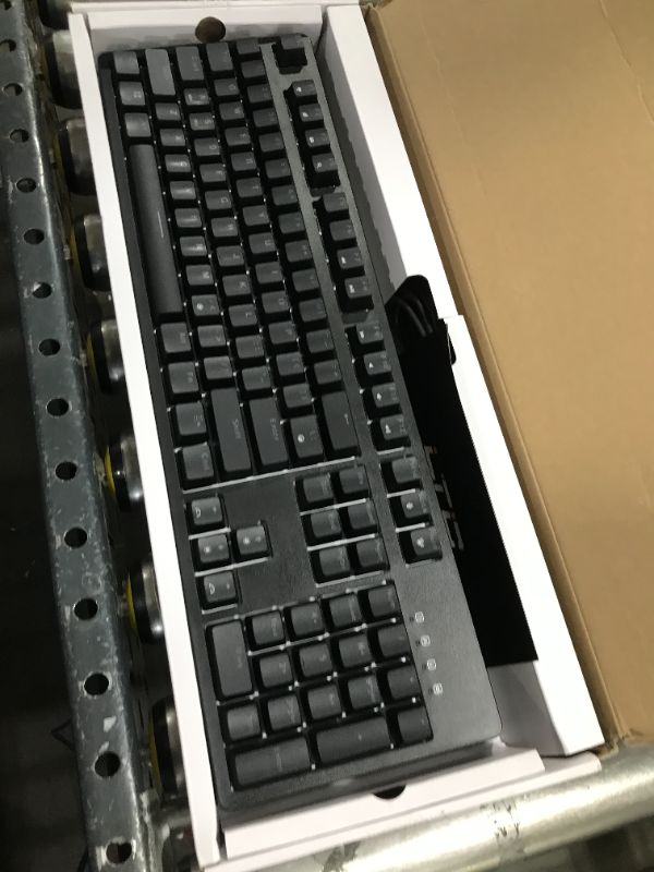 Photo 1 of LTC NB1041 Nimbleback Wired Mechanical Keyboard, Hot-Swappable 104Keys RGB Backlit Gaming Keyboard, Red Switch/Black 104 Keys Black