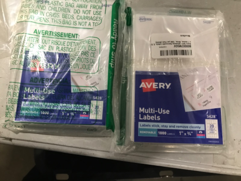 Photo 2 of 2 packs of Avery Self-Adhesive Removable Labels, 0.75 x 1 Inches, White, 1000 per Pack (05428)