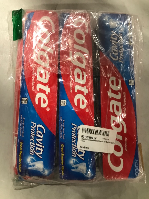 Photo 2 of (3 PACK) Colgate Cavity Protection Toothpaste with Fluoride - 8 ounce