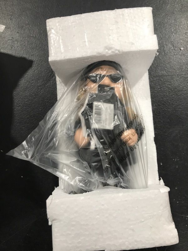 Photo 2 of Harley-Davidson Lady Biker Themed Polystone Garden Gnome, 4.5 x 11 in. 544902C