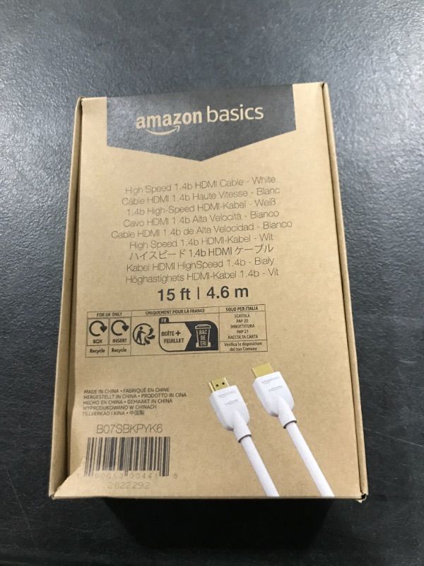Photo 1 of Amazon Basics High-Speed HDMI Cable (18Gbps