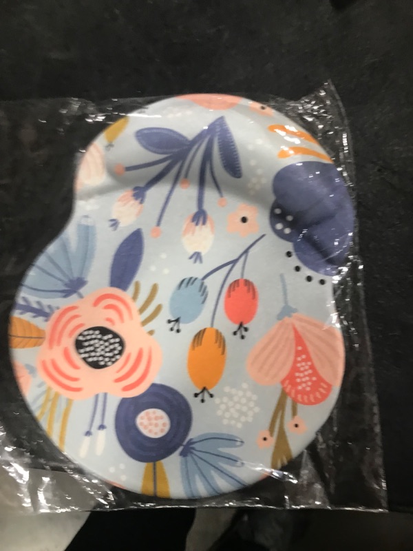 Photo 1 of Ergonomic Mouse Pad with Gel Wrist Rest Support,Pink Rose,Non-Slip PU Base Wrist Rest Pad for Home Office Laptop Easy Typing & Pain Relief