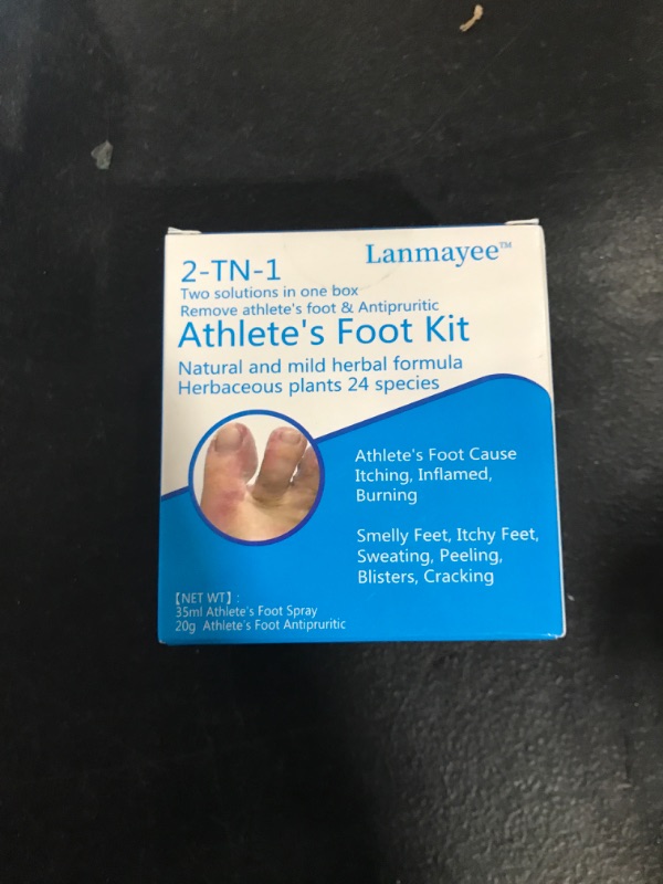 Photo 2 of GYFFTAN Atheletes Foot Treatment Kit,Athletes Foot Fungi Spray & Antipruritic.Inflamed, Burning,Smelly Feet,Itchy Feet,Sweating,Peeling,Cracking,Blisters.(35 ml Spray + 20 g Cream)