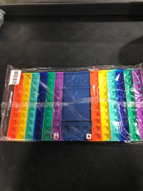 Photo 1 of Depointer Life Big Pop Game Fidget Toy Rainbow Rectangle